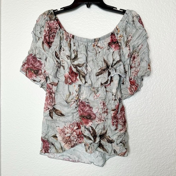NWT Chaser Off Shoulder Bloom Heirloom Floral Blouse - Picture 4 of 6